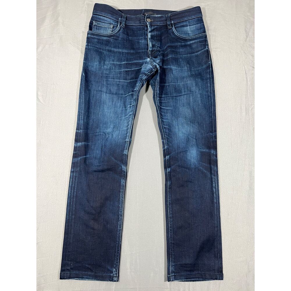 Prada Jeans Mens 32 Dark Wash Tight Fit Denim Italy Designer Pants